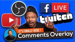 Easy Way to Add a CHAT OVERLAY to OBS for Facebook Live, YouTube & Twitch