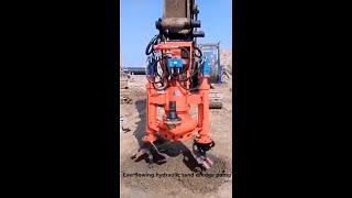 Everflowing excavator mounted hydraulic submersible sand dredge pump for sand dredging