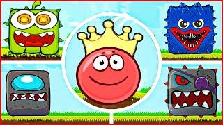 Red Ball 4 Om Nom Mod vs Boss.Volume 3 all level.Красный шарик 4 мод на ам няма