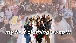 hosted my first clothing swap in LA! | VLOG