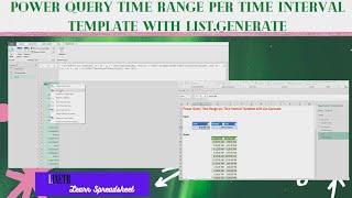 Power Query Time Range per Time Interval Template with List.Generate