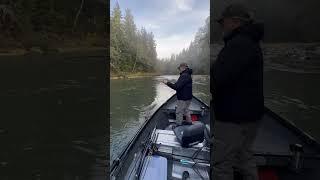 Catching salmon on the Sol Duc River with Mason Jackson. #hohrainforest #solducriver #cohosalmon