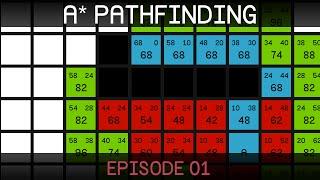 A* Pathfinding (E01: algorithm explanation)