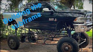 5 Ton mega truck subframe build series mud truck