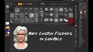 Zbrush Snacks 1# - Make Custom Folders In Lightbox