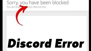How to Fix Discord App Sorry You Have Been Blocked in iPhone & Andriod|2023