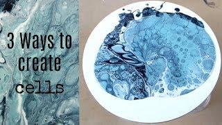 3 Ways to create cells in your resin art