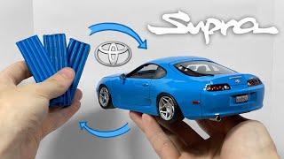 Превращение пластилина в машину, Toyota Supra, 100 часов работы за 15 минут