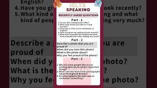 IELTS Speaking recent questions | IELTS Exam preparation #shorts