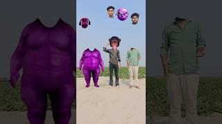 Fatty purple dog vs me & my brother head correct matching vfx funny video #shorts #trending #viral