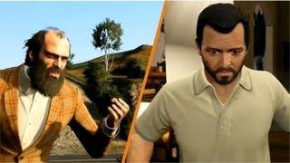 GTA V Встреча друзей (Тревор и Майкл)