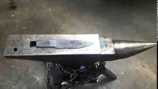 forging a bowie knife