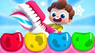 Brush Your Teeth Song | Tooth Brush Song | Healthy Habits | Nursery Rhymes & Kids Songs | BabyBus