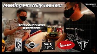 Triumph JT meets Mr. Willy Tee Ten! | Rolls Royce, Mini Cooper, Vespa, Triumph Motorcycles, Lotus!