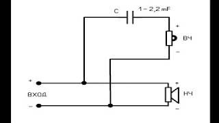 Фильтр ВЧ - 1й порядок. Схема