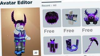 12 FREE PURPLE ITEMS ROBLOX ON MOBILE!(2025)