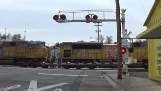 CP and UP grain train in Pendleton