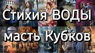 Смысл и значение стихии воды или масти кубов (чаш) в таро | школа таро Creator Fatum