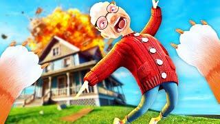 BLOWING UP Granny House... (I Am Cat VR)