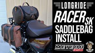 LONGRIDE Racer SK "Sidekick" Saddlebag Install Royal Enfield Meteor 350 | Ol' Man Ronin (S5,E1)