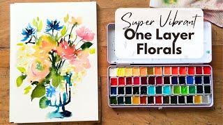 Pretty Flowers in A Vase with the new Upgraded Meiliang Watercolour Set! - early and ad-free!