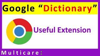 How to install google dictionary chrome extension