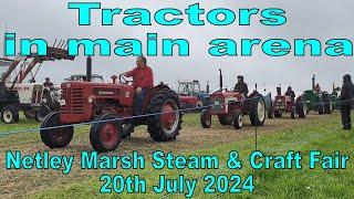 Tractors at Netley Marsh NMSCS 2024 steam rally