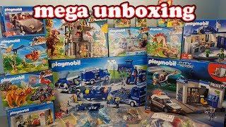 mega unboxing 6 Spielzeug auspacken seratus1 Playmobil Polizei THW Explorers