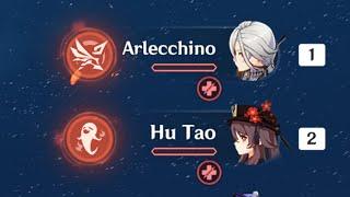 Hu Tao and Arlecchino is the best pyro duo (Genshin Impact)