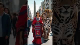 Tiger and Girl is walking in the streets Road/ #trandingshorts  #tranding  #trandingsong  #viral