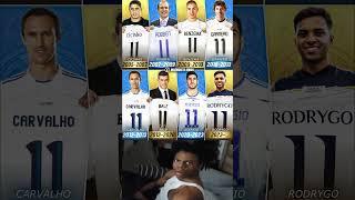  The iconic number 11 at Real Madrid has been worn by stars like Robben, Benzema, Bale, Rodrygo