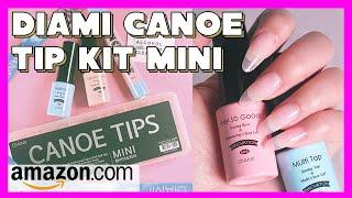 DIAMI Canoe Tips Kit Mini/Best Full Cover Soft Gel Extension Fake Nail Tips (Amazon & DIY Tutorial)