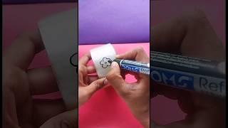 DIY cello-tape sticker making  #short #youtubeshort #anju'samazingworld