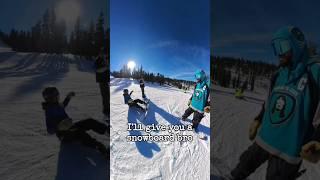 I bought this guy a snowboard #best #help #snowboarder