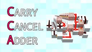 Minecraft 4-tick CCA (Carry Cancel Adder) Tutorial | Advanced Diagonal Redstone