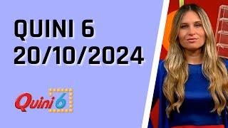 Quini 6 en vivo 20/10/2024 / Resultados del sorteo quini 6 del Domingo 20 de Octubre del 2024