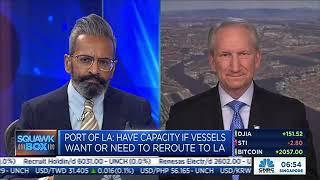 CNBC Squawk Box Asia: Port of Los Angeles Executive Director Gene Seroka Gives 2024 Cargo Update