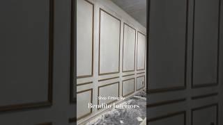 Wallpaneling in progress #diy #diyprojects #wallpanelling #wallpaper #drywall