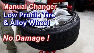 How To Remove Tire From Wheel At Home With Manual Tire Changer.