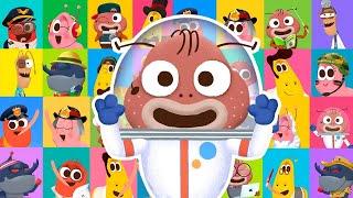 GREAT JOBS IN THE WORLD | NURSERY RHYME | BEST KIDS SONG | LARVA KIDS