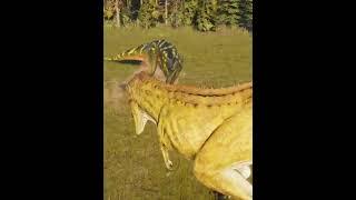 Tense tension, Allosaurus vs Carnotaurus - Jurassic World Evolution 2 JWE2 #shorts