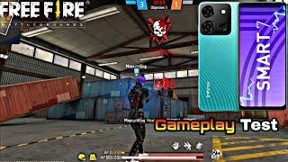 INFINIX SMART 7 FREE FIRE TEST || infinix smart 7 free fire gameplay + Battery Drain test.(unboxing)