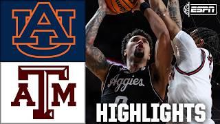 Auburn Tigers vs. Texas A&M Aggies | Full Game Highlights | ESPN College Basketball