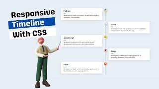 How to Create Timeline Using Only HTML and CSS | Step By Step Guide
