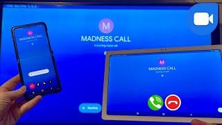 Incoming Call Google Meet on Smart Tv & Samsung Tab A7 at the same time,Outgoing Call Samsung Z Flip