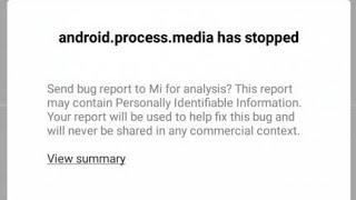 android process media has stopped how to fix