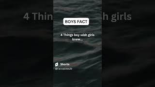 4 things boy wish girl knew #psychology #shorts #trending