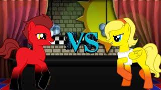 Клип эпичная рэп битва во фнаф Фокси VS Чики ~Pony Creator~