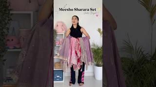 #Meesho Haul- Festive Sharara Sets Under budget 🪷 #meeshohaul #meeshoapp #meeshofind #ethnicwear