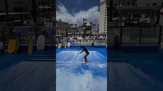 Lexi Barna - Las Vegas FlowRider at Planet Hollywood Resort Pro Flowboarder Flowboarding Pool deck